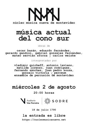 Afiche del concierto